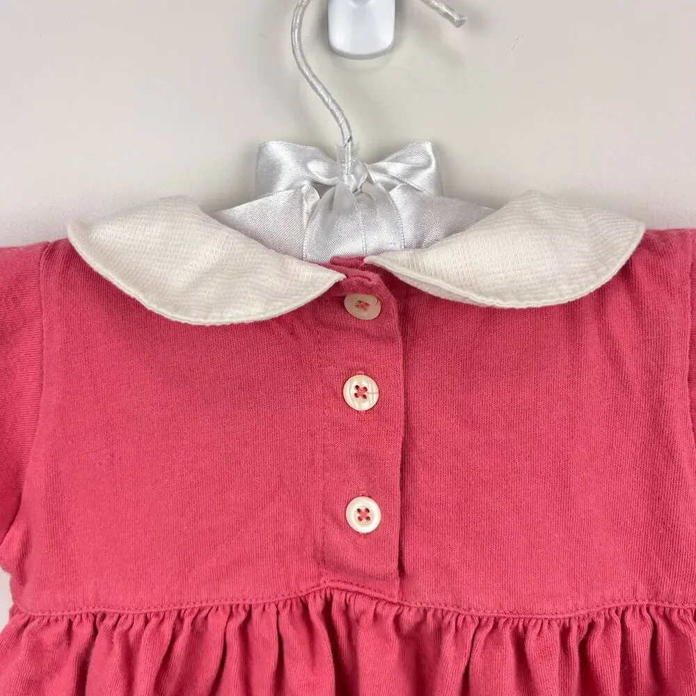 Vintage 90s Baby Gap Pink Flower Coverall 3-6 Months